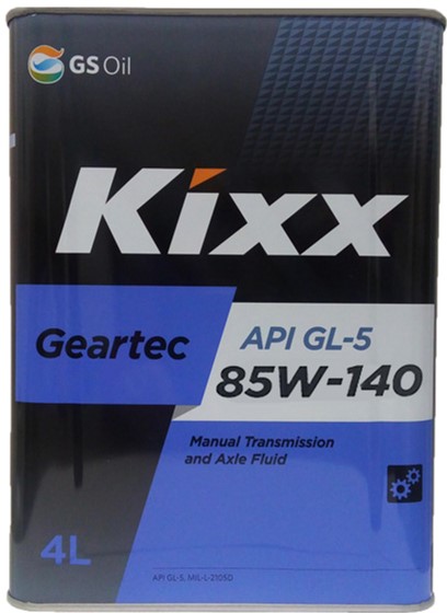 Олива трансмісійна KIXX Geartec Gl-5 85w-140 4 л (GS113071)